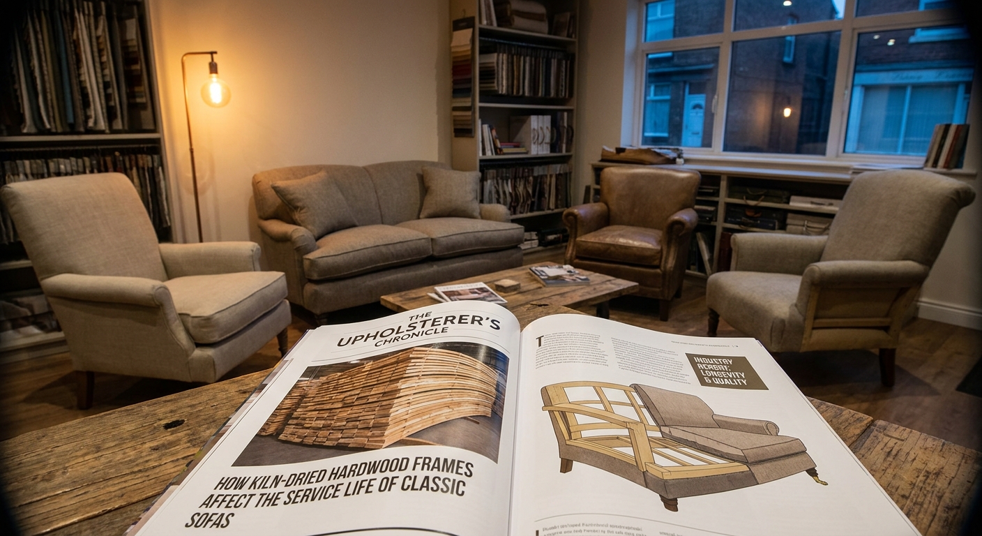 How kiln-dried hardwood frames affect the service life of classic sofas