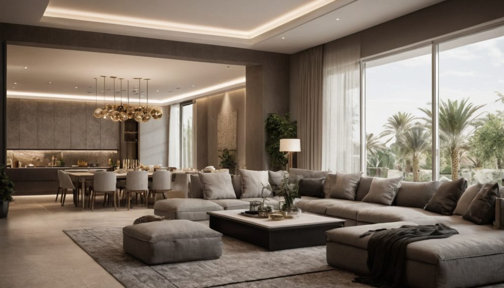 Riyadh villa owners should compare interior design proposals by scope before comparing style shown in a luxury residential interior